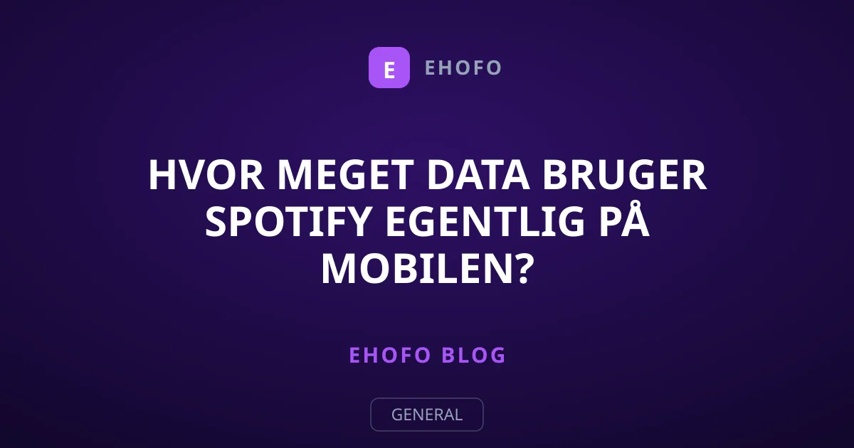 Hvor meget data bruger Spotify egentlig på mobilen?